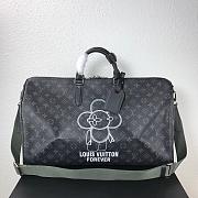 LV Original Single KEEPALL Travel Bag (Black) M43862 - 1
