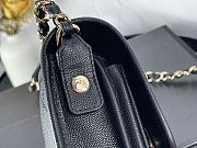 Chanel Mobile Phone Bag (Black) 18cm  - 5