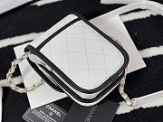 Chanel Mobile Phone Bag (Black_White) 18cm  - 6