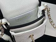 Chanel Mobile Phone Bag (Black_White) 18cm  - 3