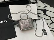 CHANEL Mini Box Bag (Silver)  - 6