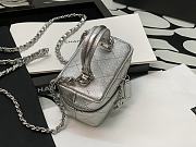 CHANEL Mini Box Bag (Silver)  - 5