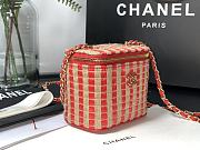 Chanel Small Striped Box Cosmetic Bag - 3