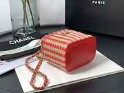 Chanel Small Striped Box Cosmetic Bag - 4