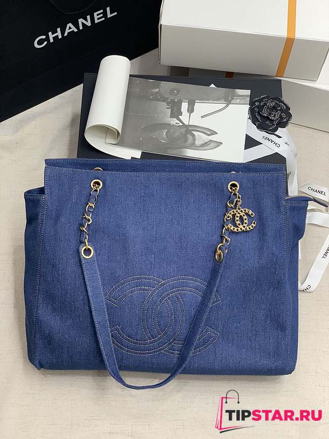 CHANEL Denim Big Bag - 1