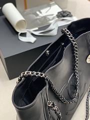 CHANEL Tote Bag Shopping Bag (Black) A2021 - 6