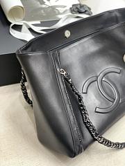 CHANEL Tote Bag Shopping Bag (Black) A2021 - 2