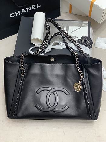 CHANEL Tote Bag Shopping Bag (Black) A2021