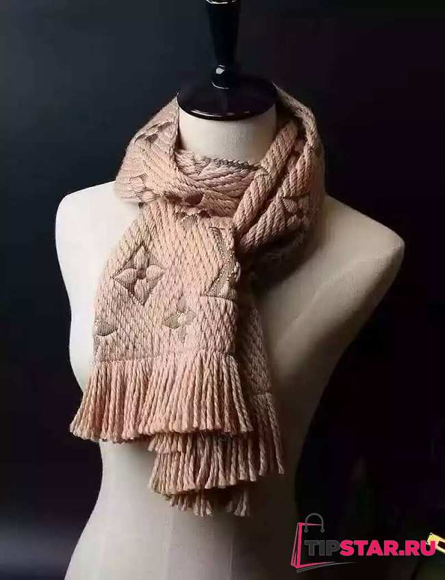 LV Apricot Scarf - 1