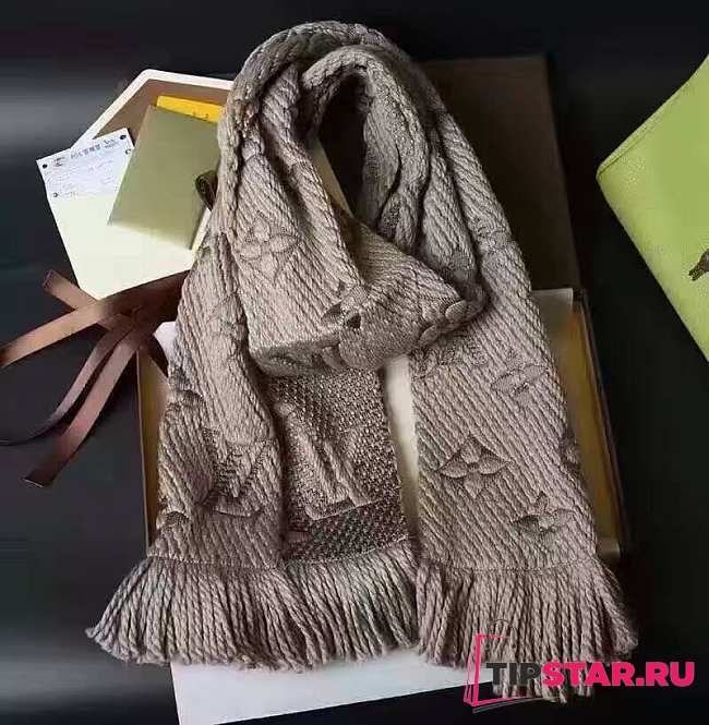 LV Gray 2 Scarf - 1