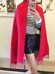 LV Red Scarf - 4