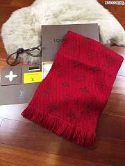 LV Red2 Scarf - 2