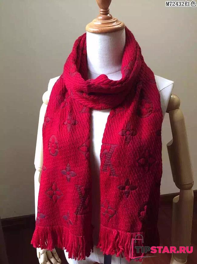 LV Red2 Scarf - 1