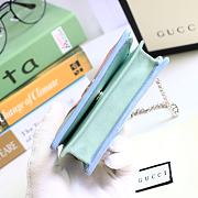 GUCCI V-Shaped Leather Card Holder Bag 11cm (Rainbow) 625693 - 2