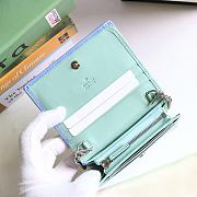 GUCCI V-Shaped Leather Card Holder Bag 11cm (Rainbow) 625693 - 3