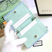 GUCCI V-Shaped Leather Card Holder Bag 11cm (Rainbow) 625693 - 4