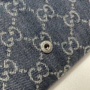 Gucci Dionysus Mini Chain Bag GG Jacquard Denim (Blue and Ivory) 401231  - 6