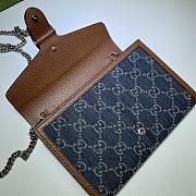 Gucci Dionysus Mini Chain Bag GG Jacquard Denim (Blue and Ivory) 401231  - 4