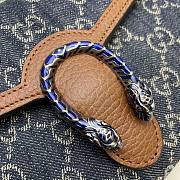 Gucci Dionysus Mini Chain Bag GG Jacquard Denim (Blue and Ivory) 401231  - 2