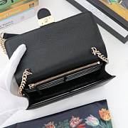 Gucci Women's Interlocking GG Crossbody Chain Wallet (Black Leather) 510314 - 4