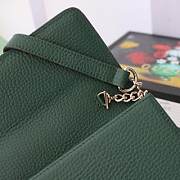 Gucci Women's Interlocking GG Crossbody Chain Wallet (Green Leather) 510314 - 2