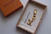 LV Circle original single keychain gold - 4