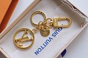 LV Circle original single keychain (Gold) M68000  - 1