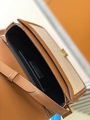 YSL Solferion medium satchel in box saint laurent irovy tweed 634306 19cm - 5