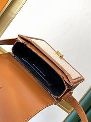 YSL Solferino medium satchel in box saint laurent irovy tweed 634305 23cm - 4