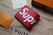 LV Co-branded Series Short Wallet Big Red - 4