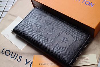 LV Joint Series Single Pull Wallet Black Large