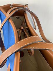LOEWE Cushion Large Canvas Tote Bag (Blue Navy) - 3
