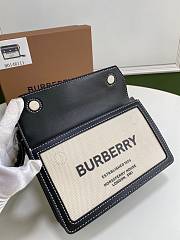 BURBERRY Mini Horseferry Print Title Bag with Pocket Detail (Black) 80146111 - 4