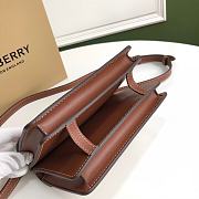 BURBERRY Mini Horseferry Print Title Bag with Pocket Detail (Natural_Malt Brown) 80146111 - 4