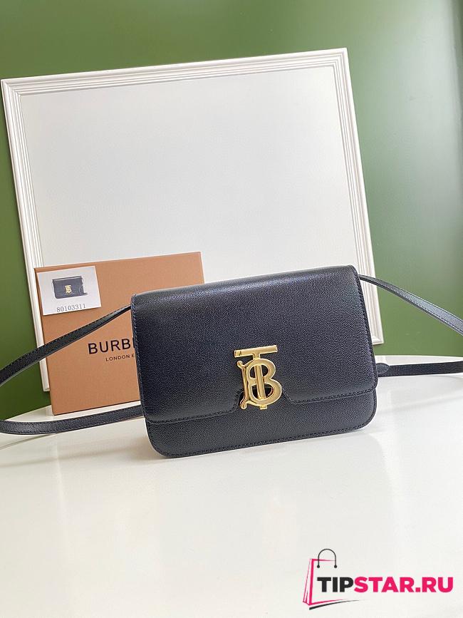 BURBERRY Small Leather TB Bag (Black) 80345511 - 1