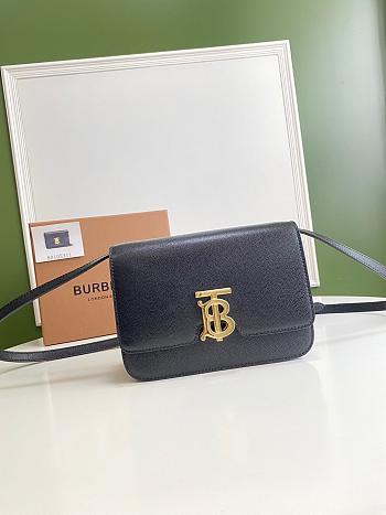 BURBERRY Small Leather TB Bag (Black) 80345511