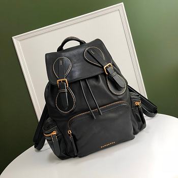 BURBERRY B’s latest iconic The Rucksack Army Backpack (Black)