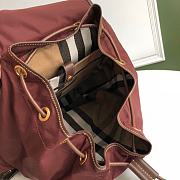 BURBERRY B’s latest iconic The Rucksack Army Backpack (Red Wine) - 3