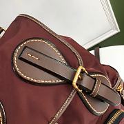 BURBERRY B’s latest iconic The Rucksack Army Backpack (Red Wine) - 6