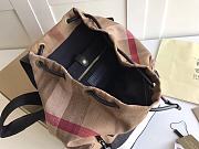 BURBERRY B's The Rucksack Military Backpack (Brown canvas) 5651 - 2
