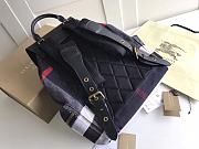 BURBERRY B's The Rucksack Military Backpack (Black canvas) 5651 - 6