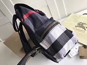 BURBERRY B's The Rucksack Military Backpack (Black canvas) 5651 - 5