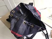 BURBERRY B's The Rucksack Military Backpack (Black canvas) 5651 - 4