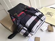 BURBERRY B's The Rucksack Military Backpack (Black canvas) 5651 - 1