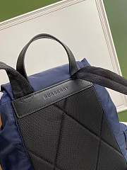 BURBERRY Reinterpreted By The Econyl Material Decorated With Logos (Blue)  - 4