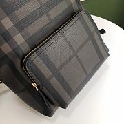 BURBERRY Vintage Check Nylon Backpack (Brown) - 5