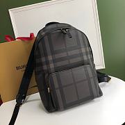 BURBERRY Vintage Check Nylon Backpack (Brown) - 1