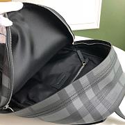 BURBERRY Vintage Check Nylon Backpack  (Black)  - 3