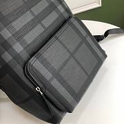 BURBERRY Vintage Check Nylon Backpack  (Black)  - 5