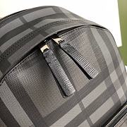 BURBERRY Vintage Check Nylon Backpack  (Black)  - 6